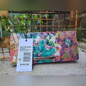 Brahmin Ady Desert Bloom Melbourne BiFold Wallet New